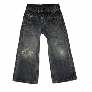 3T distressed bootcut jeans flypaper